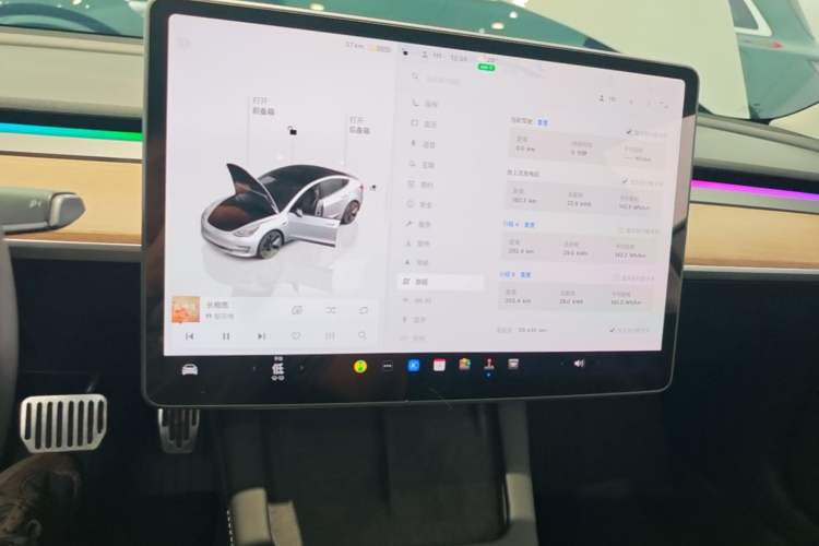 Used Tesla Model 3 2022 Rear-Wheel-Drive Version Audio And AC Panel