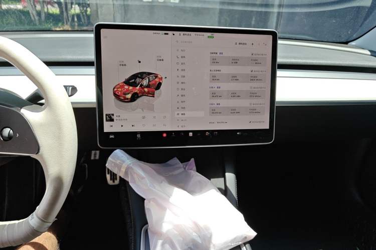 Used Tesla Model 3 2022 Rear-Wheel-Drive Version Audio And AC Panel
