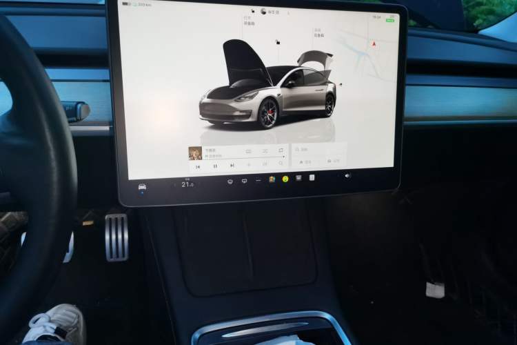 Used Tesla Model 3 2022 Performance High-Performance All-Wheel-Drive Version Audio And AC Panel