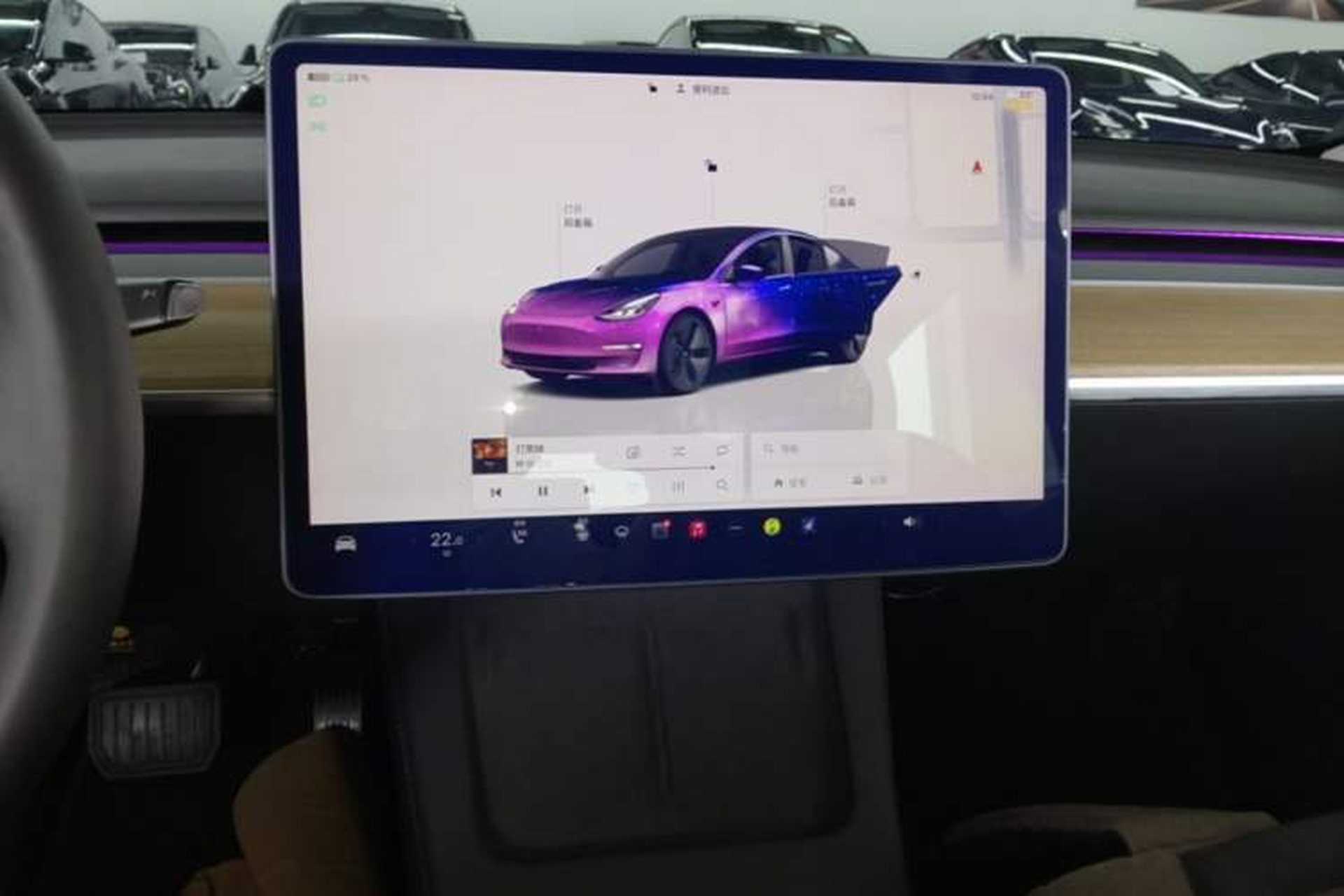 Used Tesla Model 3 2022 Rear-Wheel-Drive Version Audio And AC Panel