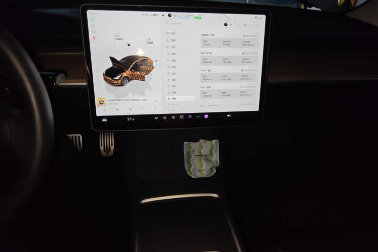 Used Tesla Model 3 2022 Rear-Wheel-Drive Version Audio And AC Panel