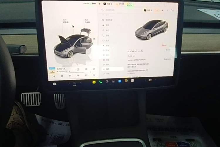 Used Tesla Model 3 2022 Rear-Wheel-Drive Version Audio And AC Panel