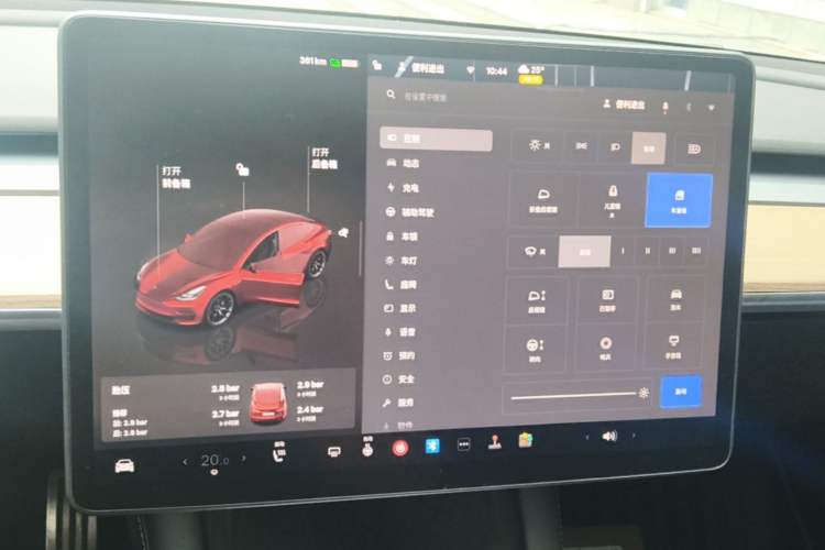 Used Tesla Model 3 2022 Rear-Wheel-Drive Version Audio And AC Panel