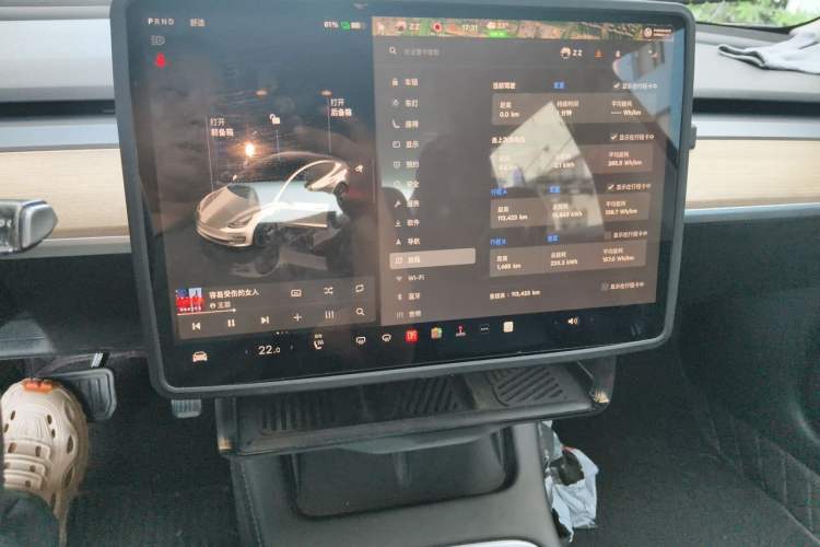 Used Tesla Model 3 2022 Rear-Wheel-Drive Version Audio And AC Panel