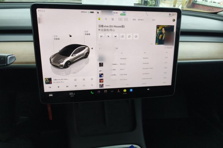 Used Tesla Model 3 2022 Rear-Wheel-Drive Version Audio And AC Panel