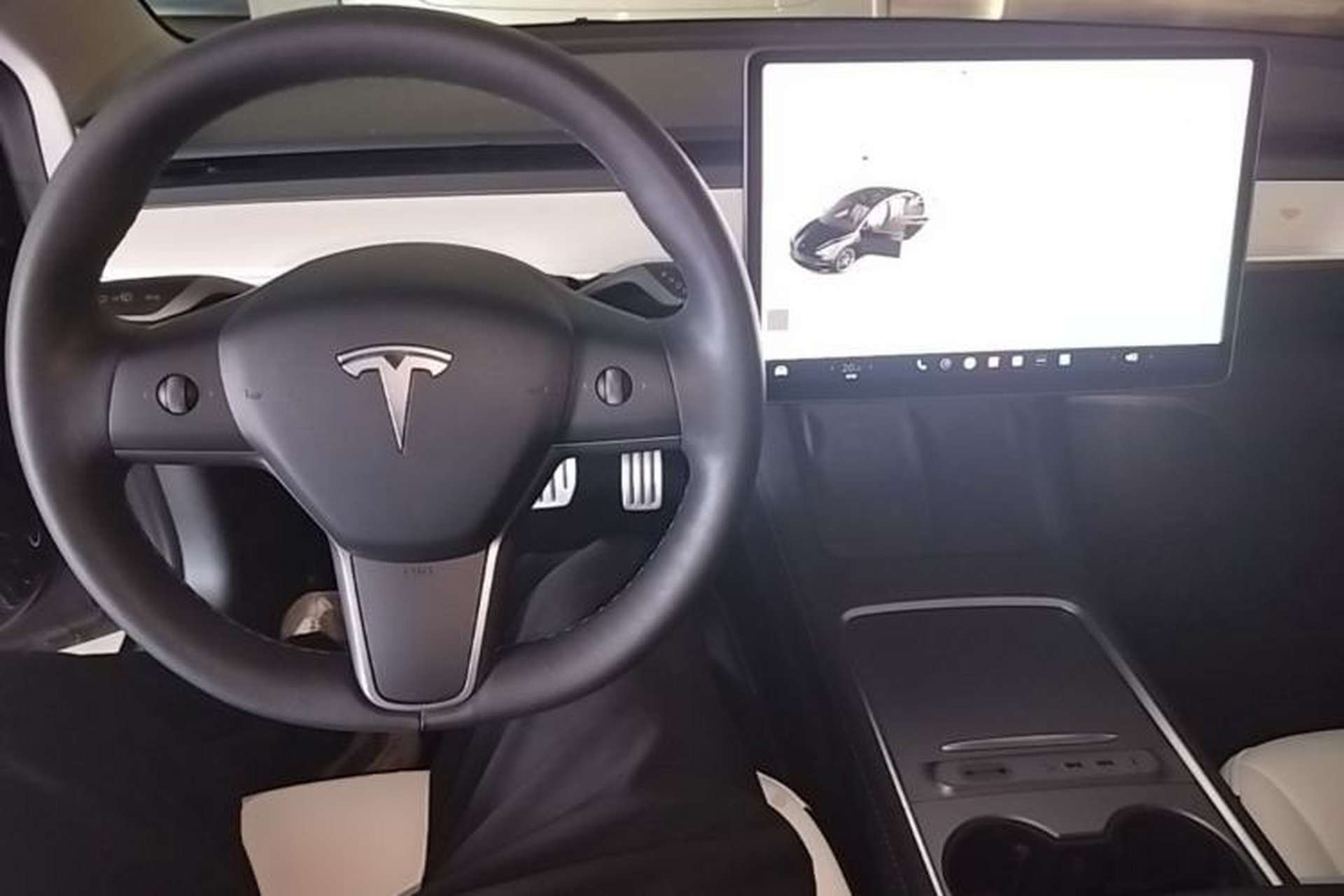 Used Tesla Model 3 2022 Performance High-Performance All-Wheel-Drive Version Center Console