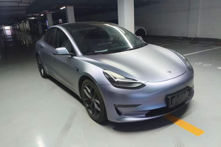 Used Tesla Model 3 2022 Performance High-Performance All-Wheel-Drive Version Front Right 45 Deg