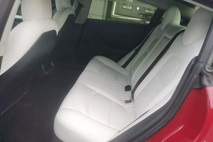 Used Tesla Model 3 2022 Performance High-Performance All-Wheel-Drive Version Left Rear Seat