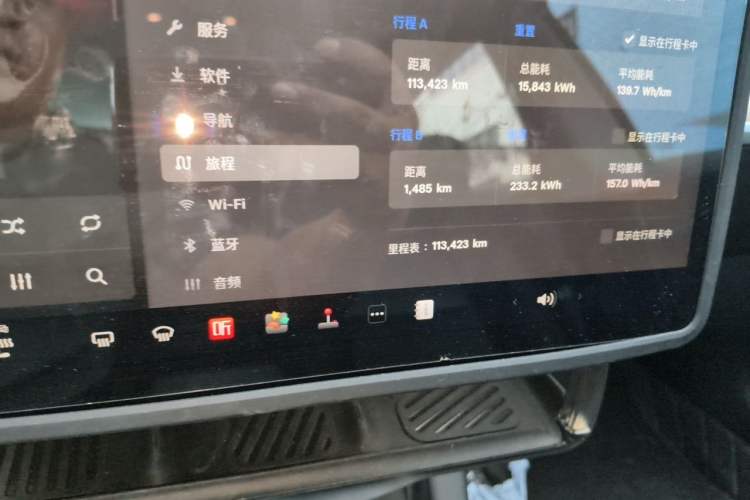 Used Tesla Model 3 2022 Rear-Wheel-Drive Version Odometer Close Up