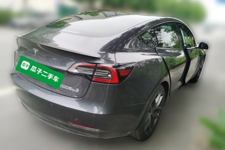Used Tesla Model 3 2022 Performance High-Performance All-Wheel-Drive Version Rear Right 45 Deg