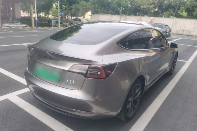 Used Tesla Model 3 2022 Performance High-Performance All-Wheel-Drive Version Rear Right 45 Deg