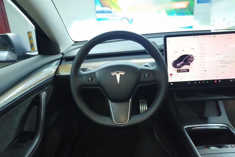Used Tesla Model 3 2022 Performance High-Performance All-Wheel-Drive Version Steering Wheel