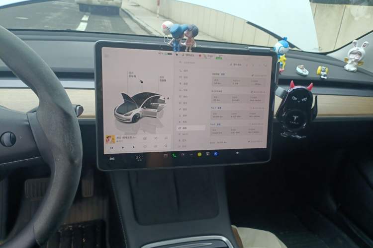 Used Tesla Model 3 2022 Rear-Wheel-Drive Version Audio And AC Panel