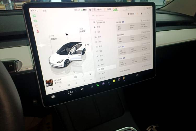 Used Tesla Model 3 2022 Rear-Wheel-Drive Version Audio And AC Panel