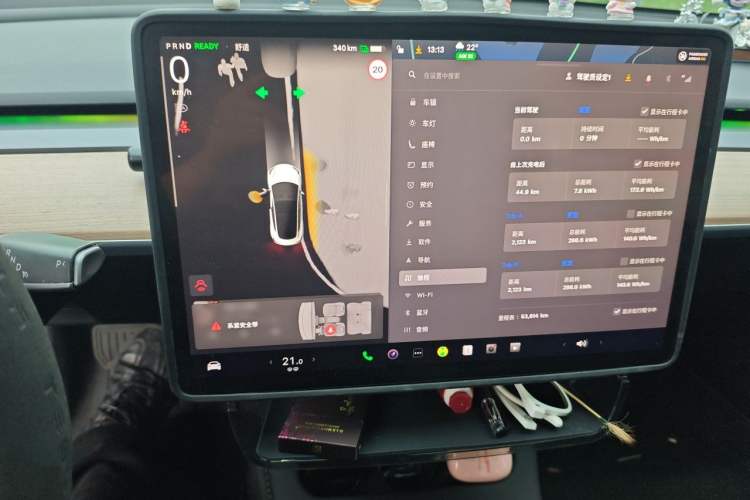 Used Tesla Model 3 2022 Rear-Wheel-Drive Version Audio And AC Panel
