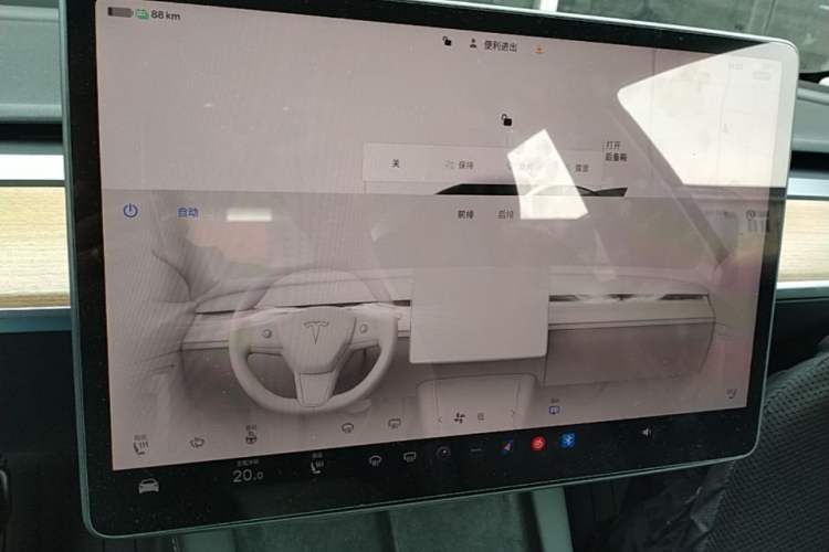 Used Tesla Model 3 2022 Rear-Wheel-Drive Version Audio And AC Panel