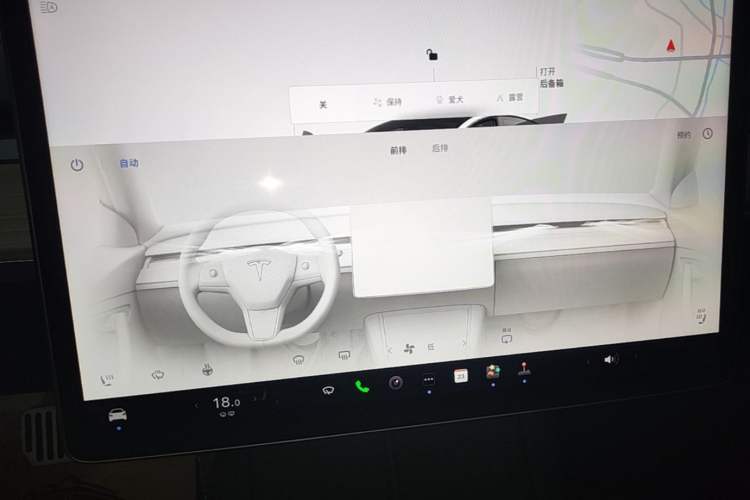 Used Tesla Model 3 2022 Rear-Wheel-Drive Version Audio And AC Panel