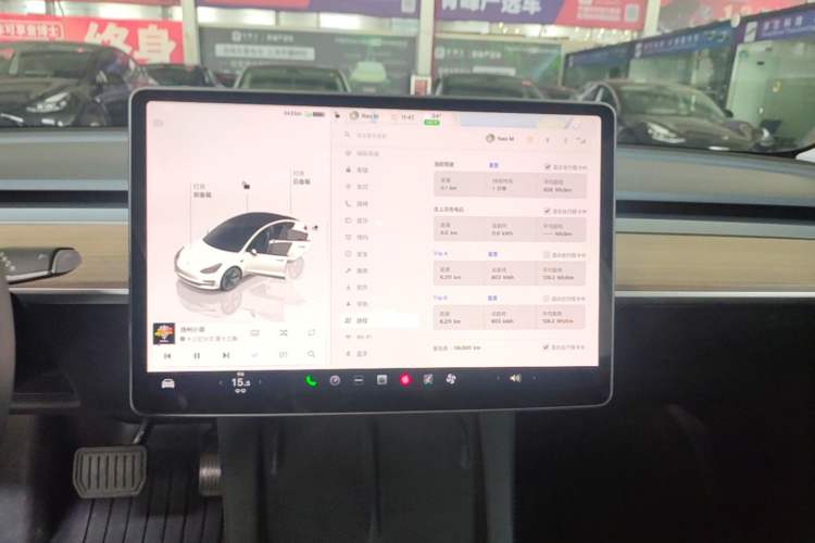 Used Tesla Model 3 2022 Rear-Wheel-Drive Version Audio And AC Panel