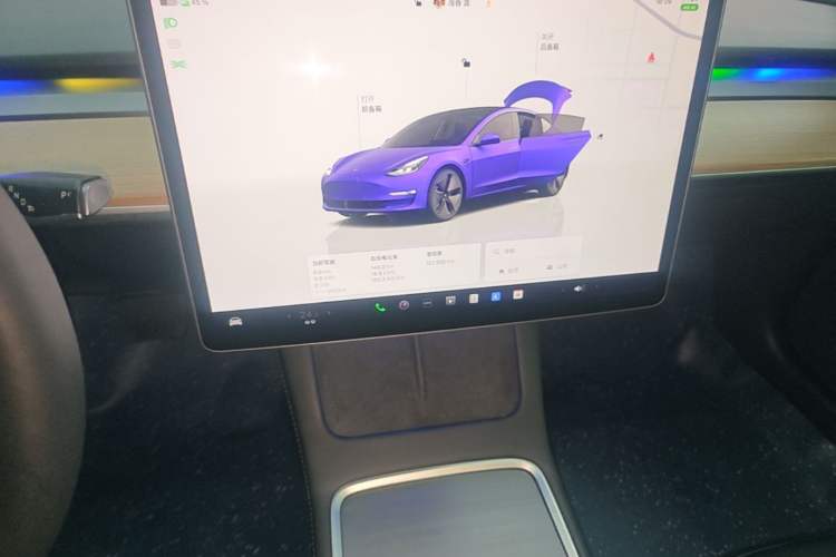 Used Tesla Model 3 2022 Rear-Wheel-Drive Version Audio And AC Panel