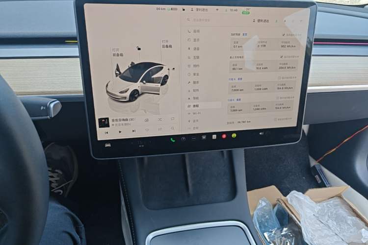 Used Tesla Model 3 2022 Rear-Wheel-Drive Version Audio And AC Panel