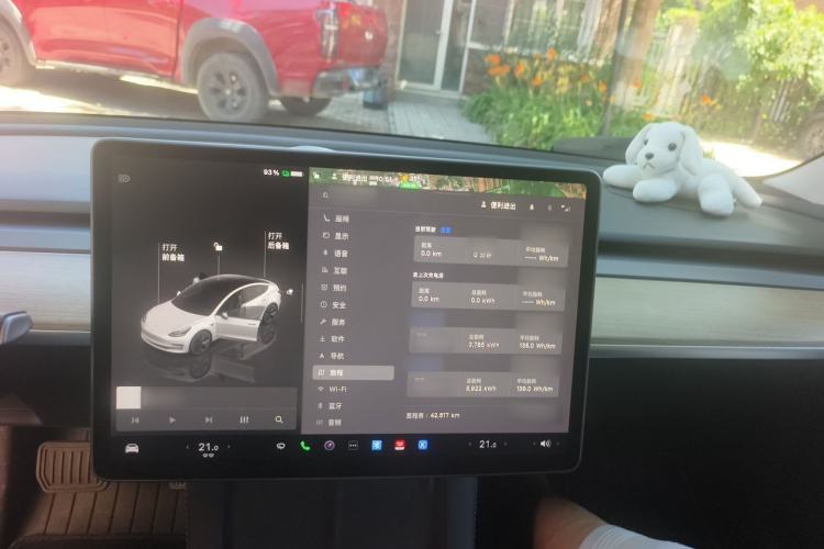 Used Tesla Model 3 2022 Rear-Wheel-Drive Version Audio And AC Panel