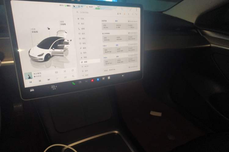 Used Tesla Model 3 2022 Rear-Wheel-Drive Version Audio And AC Panel
