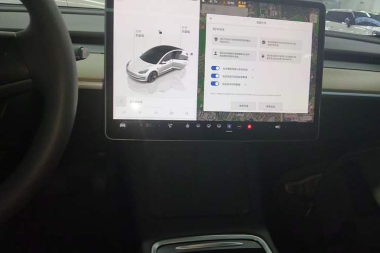 Used Tesla Model 3 2022 Rear-Wheel-Drive Version Audio And AC Panel