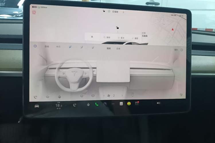 Used Tesla Model 3 2022 Rear-Wheel-Drive Version Audio And AC Panel