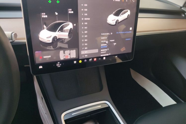Used Tesla Model 3 2022 Rear-Wheel-Drive Version Audio And AC Panel