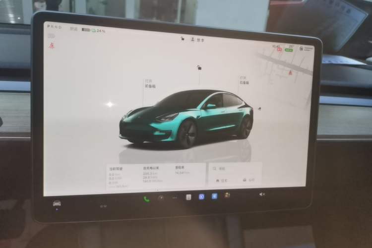 Used Tesla Model 3 2022 Rear-Wheel-Drive Version Audio And AC Panel