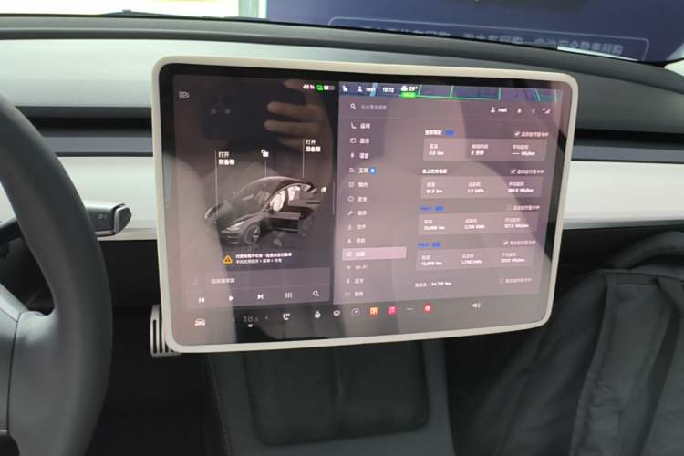 Used Tesla Model 3 2022 Rear-Wheel-Drive Version Audio And AC Panel