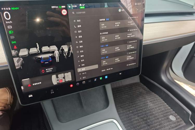 Used Tesla Model 3 2022 Rear-Wheel-Drive Version Audio And AC Panel