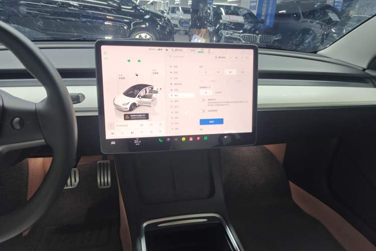 Used Tesla Model 3 2022 Performance High-Performance All-Wheel-Drive Version Audio And AC Panel