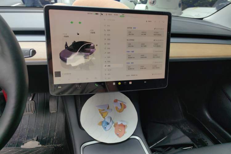 Used Tesla Model 3 2022 Rear-Wheel-Drive Version Audio And AC Panel