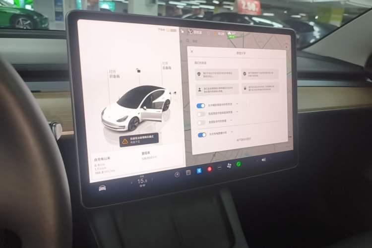Used Tesla Model 3 2022 Rear-Wheel-Drive Version Audio And AC Panel