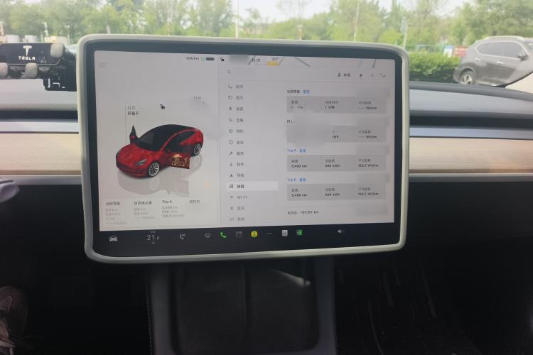 Used Tesla Model 3 2022 Rear-Wheel-Drive Version Audio And AC Panel