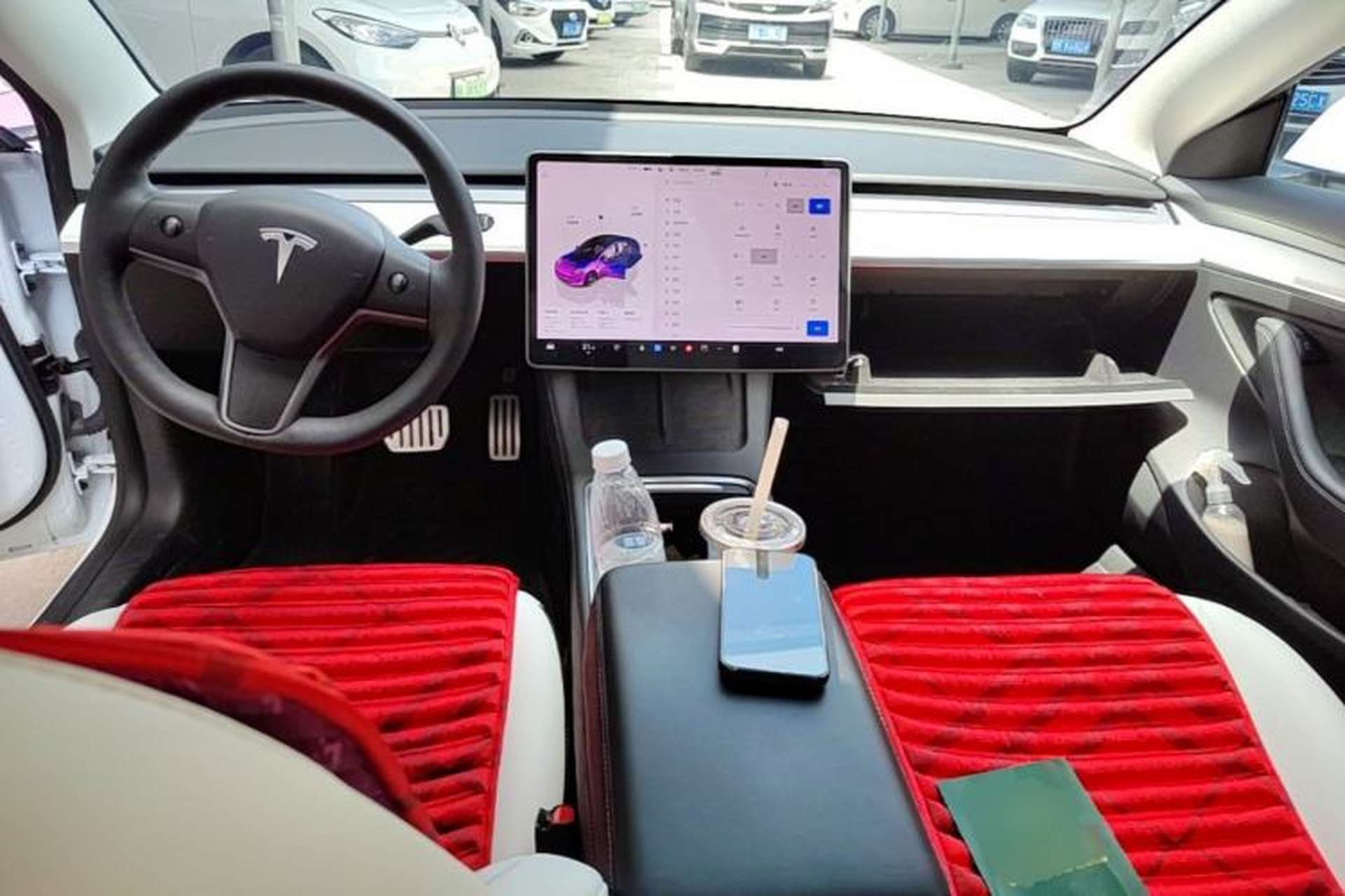 Used Tesla Model 3 2022 Performance High-Performance All-Wheel-Drive Version Center Console