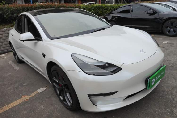 Used Tesla Model 3 2022 Performance High-Performance All-Wheel-Drive Version Front Right 45 Deg