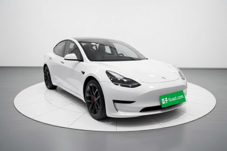 Used Tesla Model 3 2022 Performance High-Performance All-Wheel-Drive Version Front Right 45 Deg