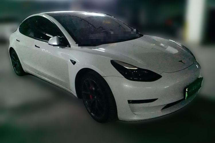 Used Tesla Model 3 2022 Performance High-Performance All-Wheel-Drive Version Front Right 45 Deg