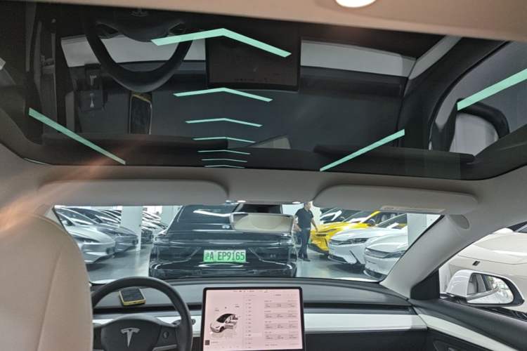 Used Tesla Model 3 2022 Performance High-Performance All-Wheel-Drive Version Headliner