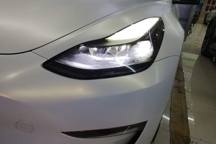 Used Tesla Model 3 2022 Performance High-Performance All-Wheel-Drive Version Left Front Headlight
