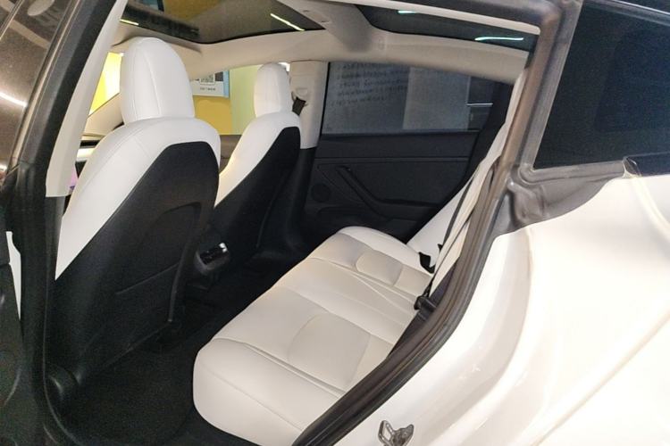 Used Tesla Model 3 2022 Performance High-Performance All-Wheel-Drive Version Left Rear Seat