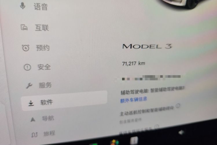 Used Tesla Model 3 2022 Rear-Wheel-Drive Version Odometer Close Up