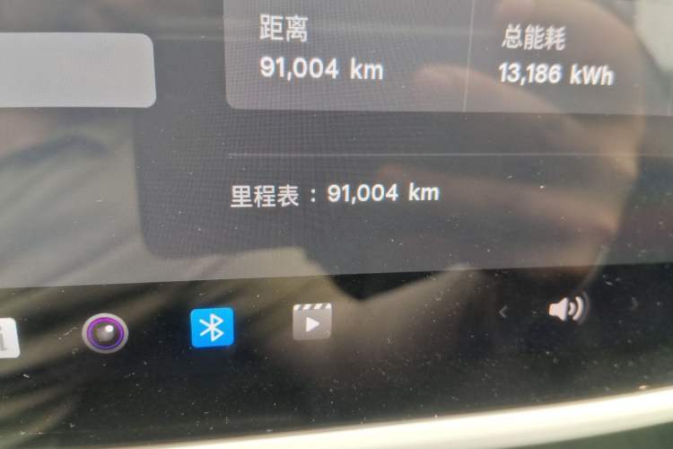 Used Tesla Model 3 2022 Rear-Wheel-Drive Version Odometer Close Up