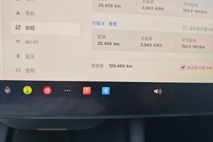 Used Tesla Model 3 2022 Performance High-Performance All-Wheel-Drive Version Odometer Close Up