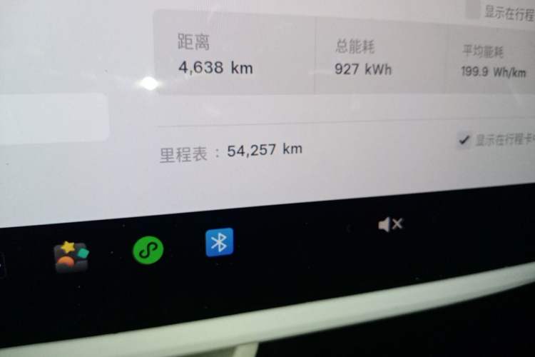Used Tesla Model 3 2022 Performance High-Performance All-Wheel-Drive Version Odometer Close Up