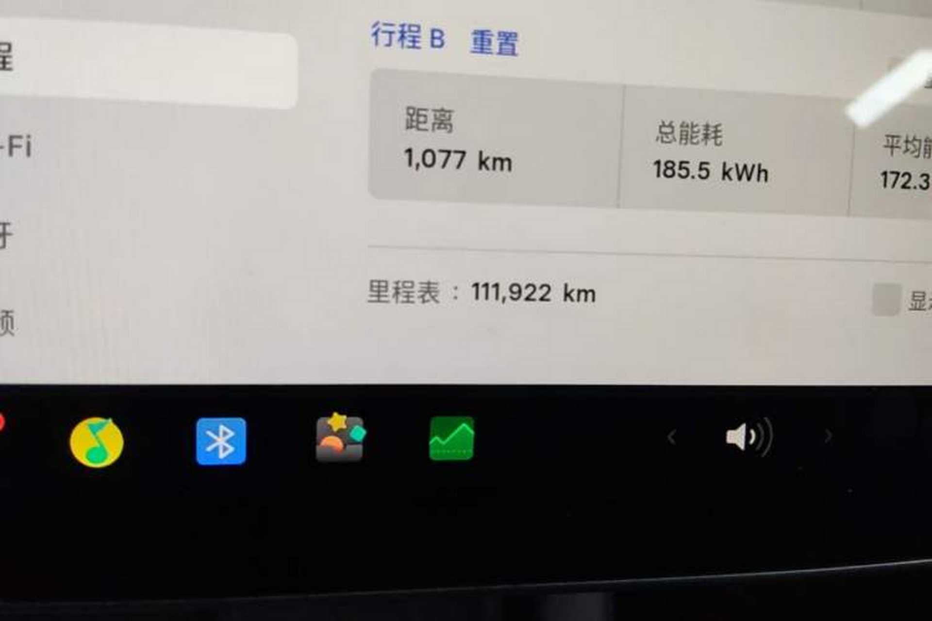 Used Tesla Model 3 2022 Performance High-Performance All-Wheel-Drive Version Odometer Close Up