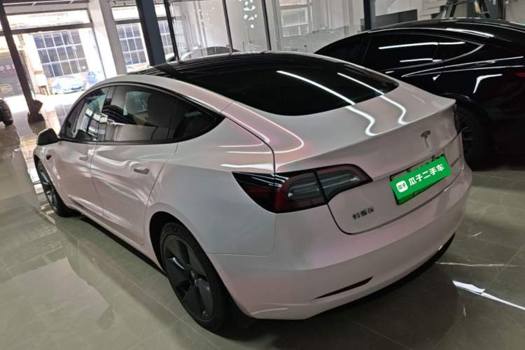 Used Tesla Model 3 2022 Rear-Wheel-Drive Version Rear Left 45 Deg