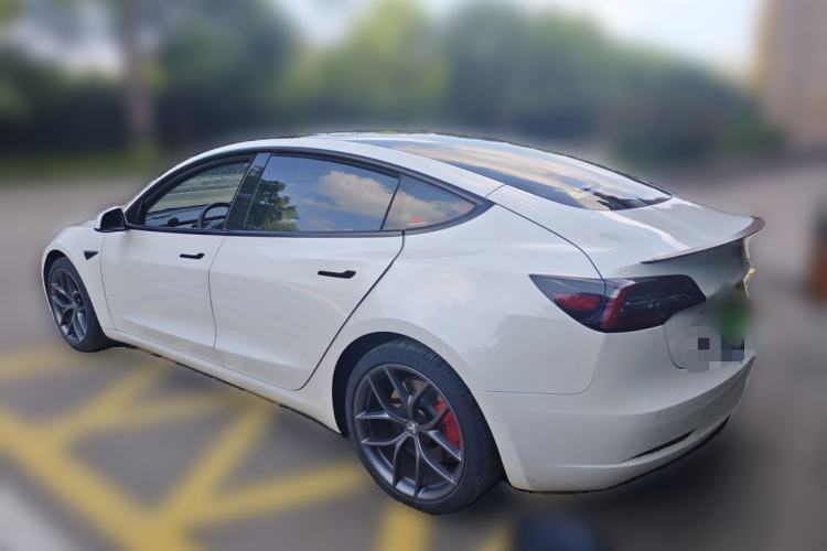 Used Tesla Model 3 2022 Performance High-Performance All-Wheel-Drive Version Rear Left 45 Deg
